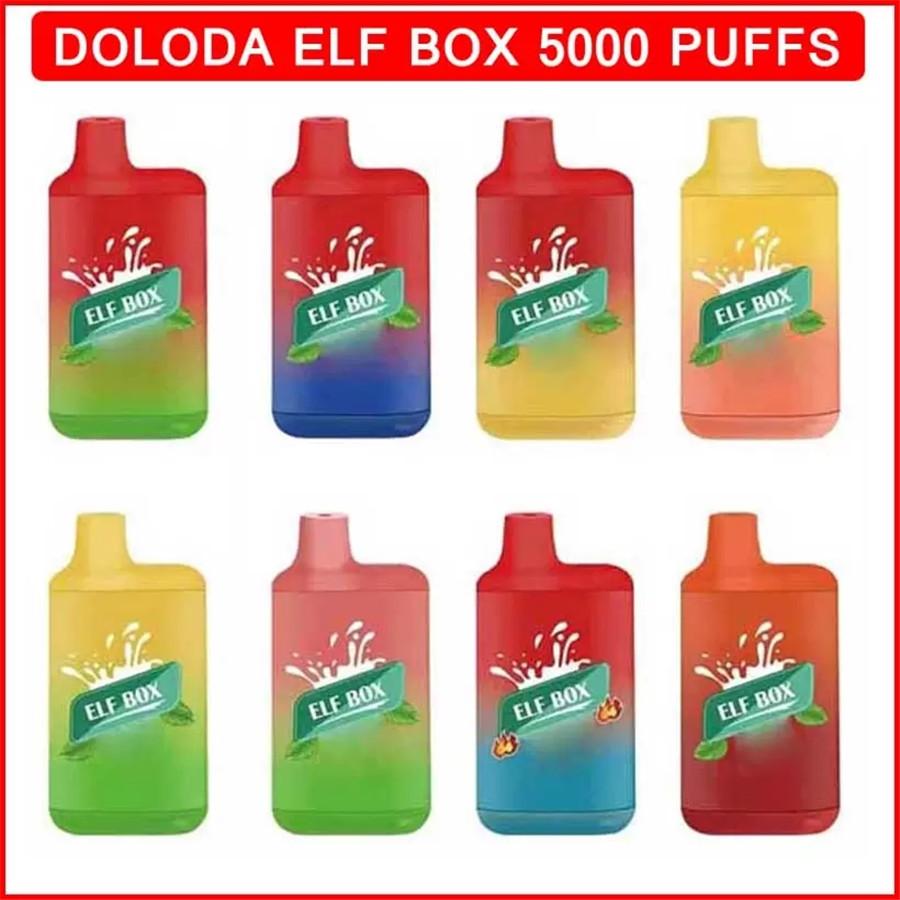 Doloda ELF BOX Disposable E Cigarettes 5000 Puffs Vape Device With Mesh Coil 0% 2% 3% 5% Strength 12ml 650mAh Type-C Rechargeable Battery 1.2ohm 10 Colors
Doloda ELF BOX Disposable E Cigarettes 5000 Puffs Vape Device With Mesh Coil 0% 2% 3% 5% Strength 12ml 650mAh Type-C Rechargeable Battery 1.2ohm 10 Colors