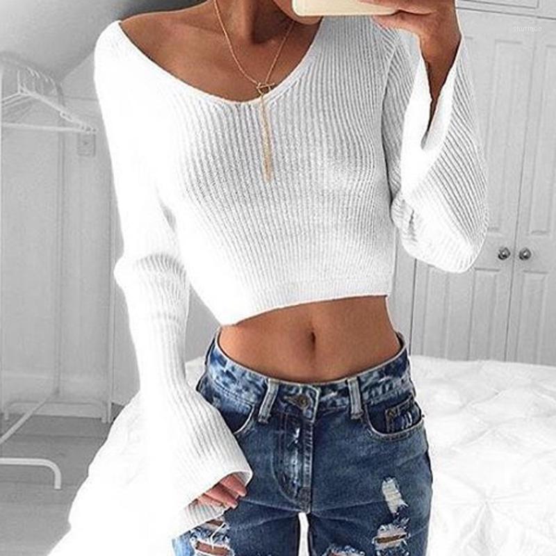 Women' Sweaters Women White Sweater 2022 Fashion Casual V-neck Long Sleeve Knitting Crop Top Knitwear Ladies Solid Short Pullovers
Women' Sweaters Women White Sweater 2022 Fashion Casual V-neck Long Sleeve Knitting Crop Top Knitwear Ladies Solid Short Pullovers