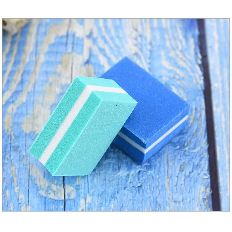100pcs/Lot Mini Colorful Sand Nail File Buffer Block Pink Sanding Tools Pedicure Manicure Accessories