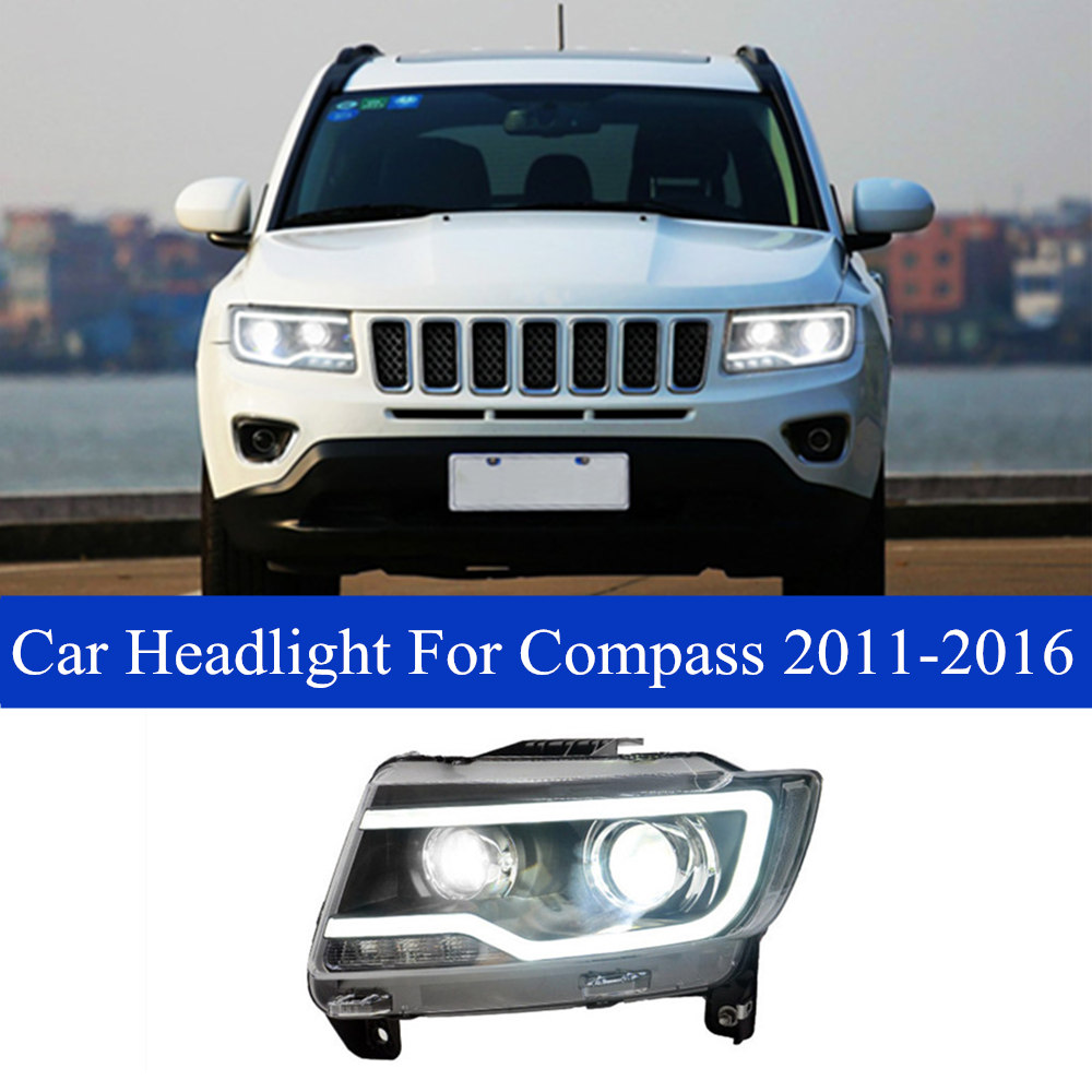 Head Light For Jeep Compass 2011-2016 Car Headlight Assembly LED High Beam Dynamic Turn Signal Headlights Auto Accessories Lamp
Head Light For Jeep Compass 2011-2016 Car Headlight Assembly LED High Beam Dynamic Turn Signal Headlights Auto Accessories Lamp