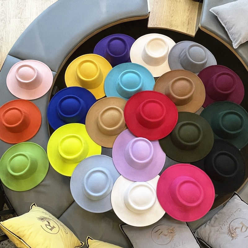 Women Spring mulit color felt Top Jazz Men Casual Flat brim Wool Fedora Sports hats, Roseo
Women Spring mulit color felt Top Jazz Men Casual Flat brim Wool Fedora Sports hats, Roseo