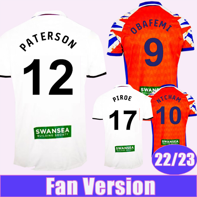22 23 Swansea City OBAFEMI NTCHAM Mens Soccer Jerseys PATERSON PIROE Home Away Football Shirts Short Sleeve Uniforms, Qm9877 22 23 away no patch 
22 23 Swansea City OBAFEMI NTCHAM Mens Soccer Jerseys PATERSON PIROE Home Away Football Shirts Short Sleeve Uniforms, Qm9877 22 23 away no patch