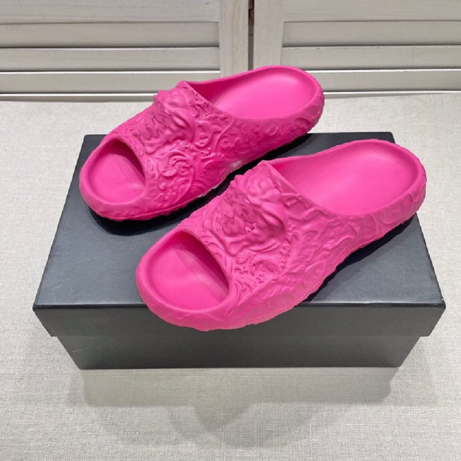 

Italy Designer Slipper Luxury Women Sandal Brand Slide Men Slippers Flat Bottom Flip Flop Design Sneakers Foam rubber sandals by shoebrand S86 05, #4