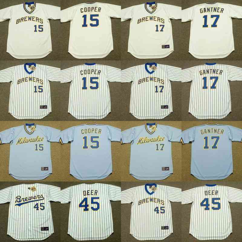 Xflsp Milwaukee 20 GORMAN THOMAS 15 CECIL COOPER 17 JIM GANTNER 45 ROB DEER 24 BEN OGLIVIE 44 HANK AARON Throwback Baseball Jersey
Xflsp Milwaukee 20 GORMAN THOMAS 15 CECIL COOPER 17 JIM GANTNER 45 ROB DEER 24 BEN OGLIVIE 44 HANK AARON Throwback Baseball Jersey