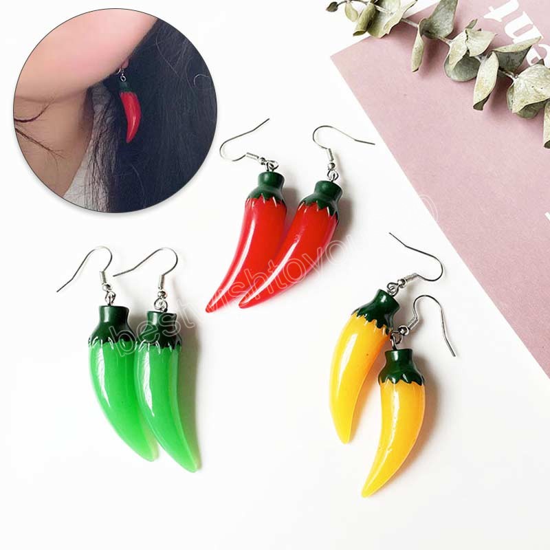 Red Green Pepper Dangle Earrings for Women Resin Food Vegetable Jewelry Party Earrings Birthday Gift Accessory
Red Green Pepper Dangle Earrings for Women Resin Food Vegetable Jewelry Party Earrings Birthday Gift Accessory