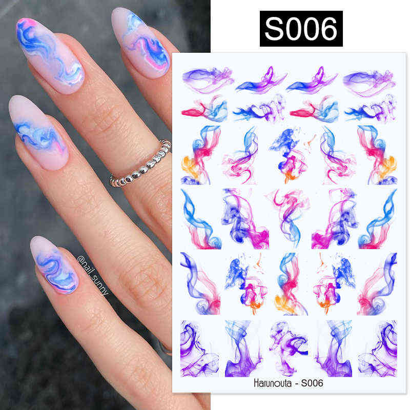 Nail Gel Toy 2022 New Gold Bronzing Slider Art 3d Decals Decoration Flower Leaves Sticker Diy Manicures Transfer Foil 0328