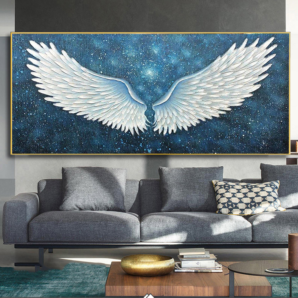 Abstract Canvas Paintings Wall Art Angel Wings Canvas Art Posters And Prints Wings Pictures For Living Room Home Decor Cuadros