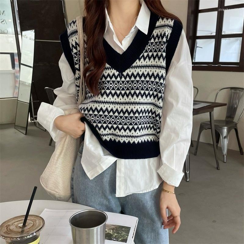 Women's Vests Women Vest 2022 Sweater Outer Lap Knitted Blouse Pullover Small Stra22, White shirt
Women's Vests Women Vest 2022 Sweater Outer Lap Knitted Blouse Pullover Small Stra22, White shirt