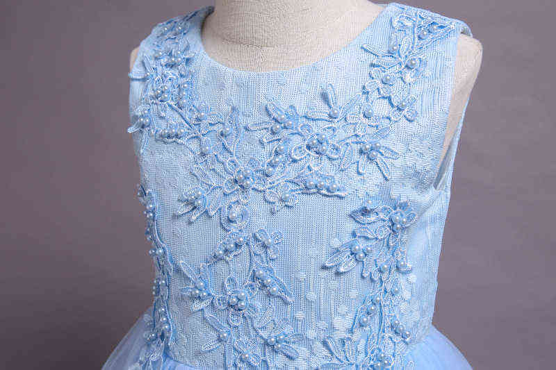 Girls Dresses Birthday party Formal Evening Gown Princess Dress Flower Girls teens Children Clothing For Girl Clothes Y220510