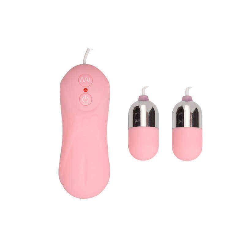 Nxy Eggs Double Egg Skipping Women's 16 Frequency Strong Vibration Double Masturbation Couple Flirting Massage Vibrator 0517