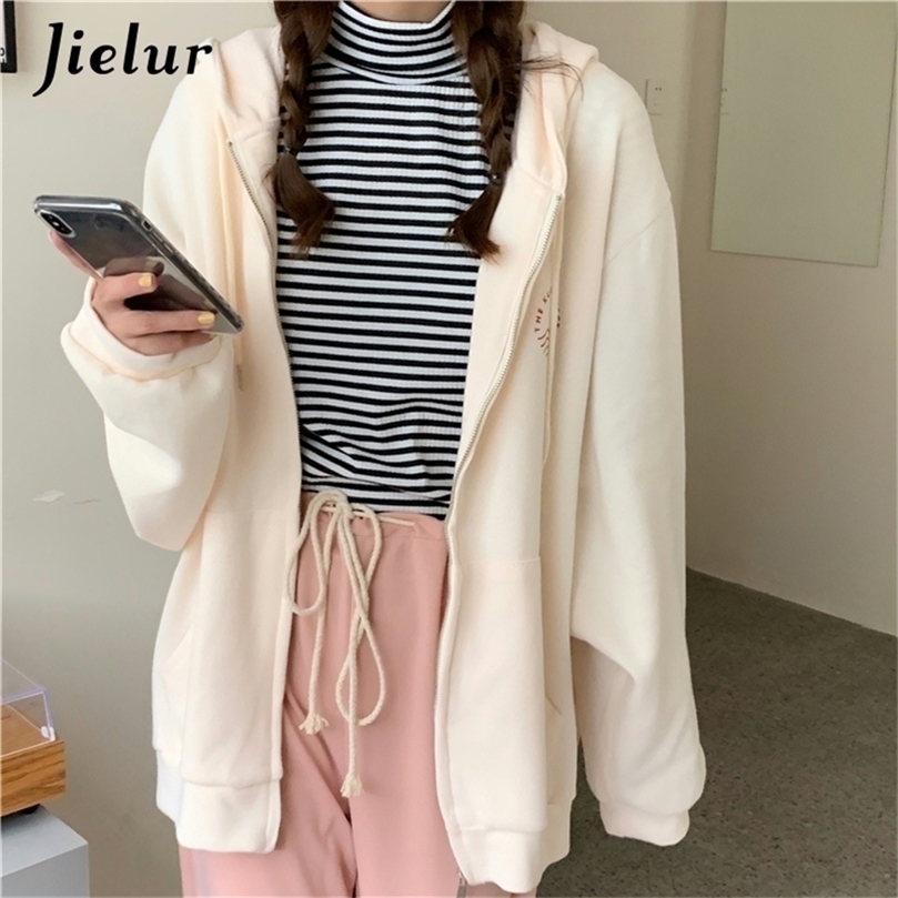 Jielur nowe rozpinane bluzy proste Casual Street cienka czarna szara morelowa bluza z kapturem kobiet sweter MXL 220811, Gray
Jielur nowe rozpinane bluzy proste Casual Street cienka czarna szara morelowa bluza z kapturem kobiet sweter MXL 220811, Gray