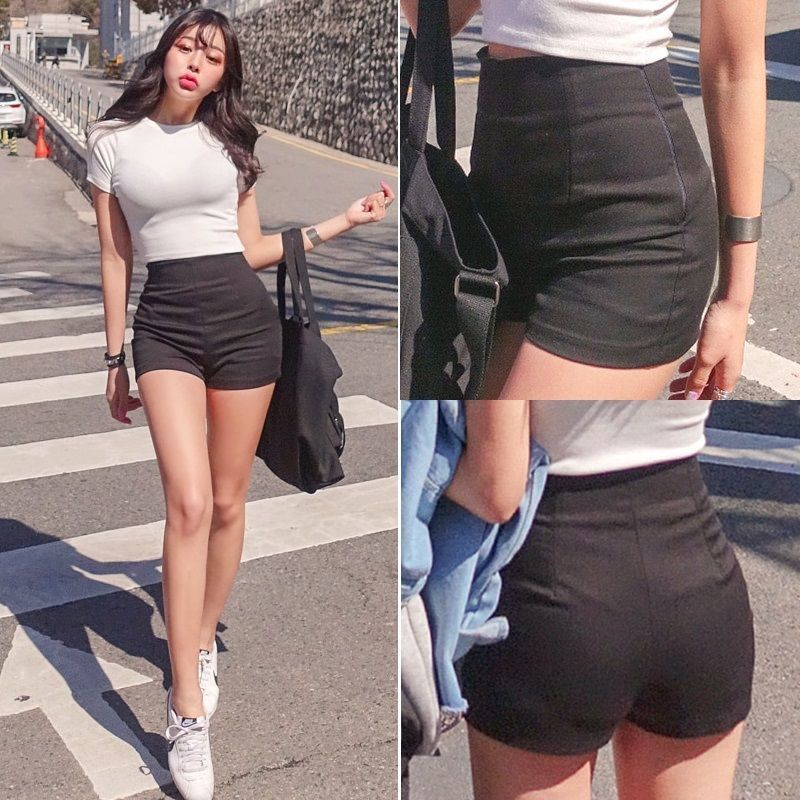 XS5XL Sexy Spring Summer Fashion High Waist Slim Elastic Denim Shorts Female Sexy Short Pants Booty Shorts 220527