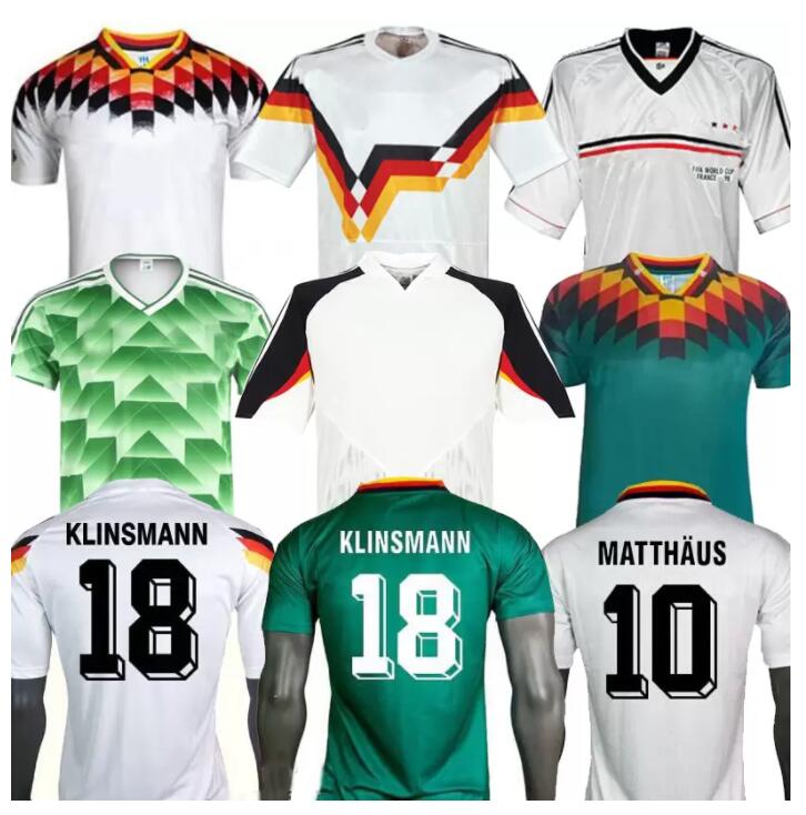 1990 1992 1994 1998 1988 Germany Retro Littbarski BALLACK Soccer Jersey KLINSMANN Matthias home shirt KALKBRENNER JERSEY 1996 2004