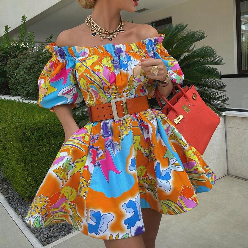 Casual Dresses Elegant Woman Party Puff Sleeve A-Line Short Dress Summer Chic Ruched High Waisted French Style 2022Casual, Orange
Casual Dresses Elegant Woman Party Puff Sleeve A-Line Short Dress Summer Chic Ruched High Waisted French Style 2022Casual, Orange