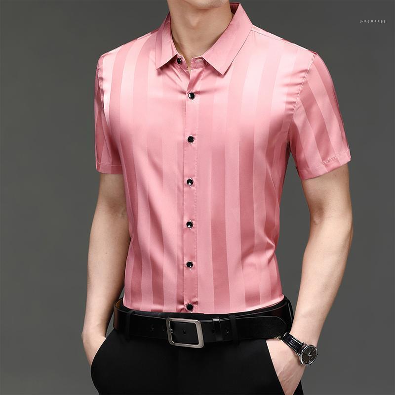 Men's Casual Shirts Light Blue Striped Silk For Mens Satin Pink Wedding Party Dress Smooth Oversize Costume Green Office Work, Black
Men's Casual Shirts Light Blue Striped Silk For Mens Satin Pink Wedding Party Dress Smooth Oversize Costume Green Office Work, Black