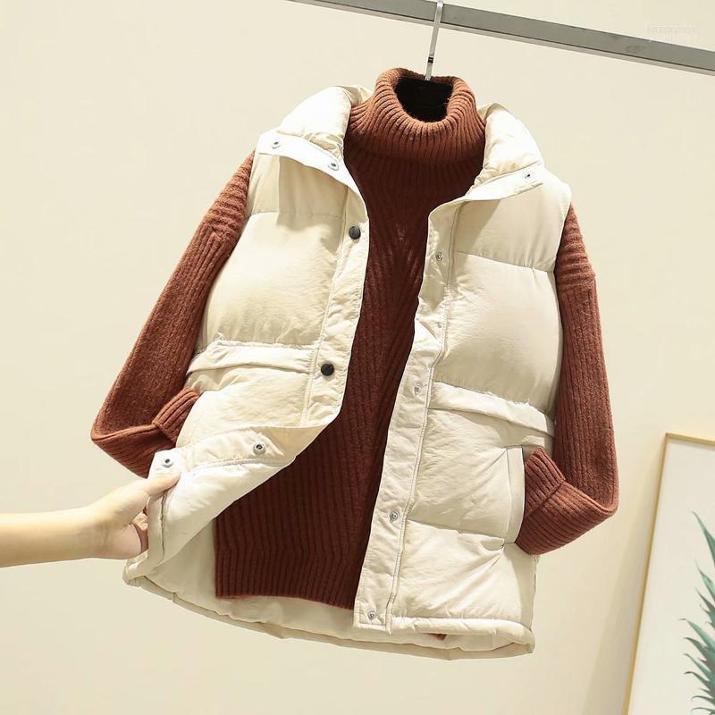 Women' Vests 2022 Autumn Winter Women Solid Loose Vest Drawstring Stand Collar Long Jacket Cotton Padded Windproof Warm Waistcoat Luci22, Random send
Women' Vests 2022 Autumn Winter Women Solid Loose Vest Drawstring Stand Collar Long Jacket Cotton Padded Windproof Warm Waistcoat Luci22, Random send