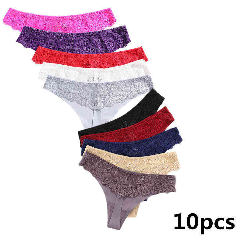 10PCS Women's Thong lace ice silk Stitching Panties Female Underwear Sexy Lingerie stretch plus size Thongs Women Briefs T220810, Rose
10PCS Women's Thong lace ice silk Stitching Panties Female Underwear Sexy Lingerie stretch plus size Thongs Women Briefs T220810, Rose