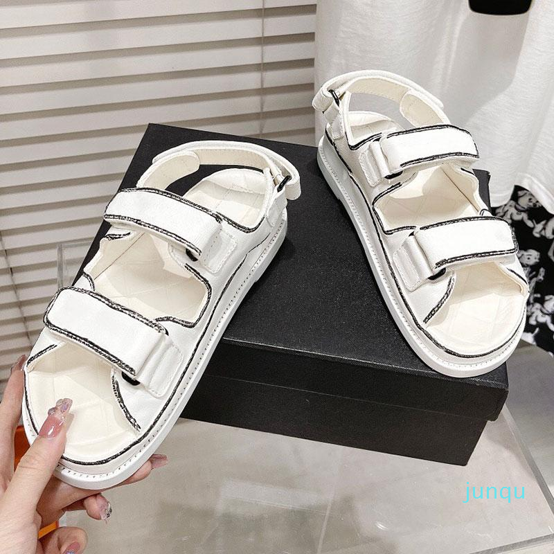 Designer Women Sandals Crystal Calf leather Casual Shoes Luxury Womens Slides Quilted Platform Top Quality Summer Beach Slipper size 35-41, Color5
Designer Women Sandals Crystal Calf leather Casual Shoes Luxury Womens Slides Quilted Platform Top Quality Summer Beach Slipper size 35-41, Color5