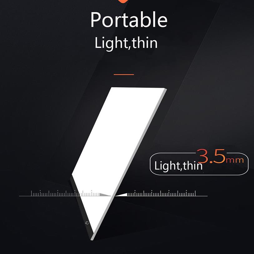 Epacket A4 LED Drawing Tablet Digital Graphics Pad USB LED Light Box Copy Board Electronic Art Graphic Painting Writing Table2686