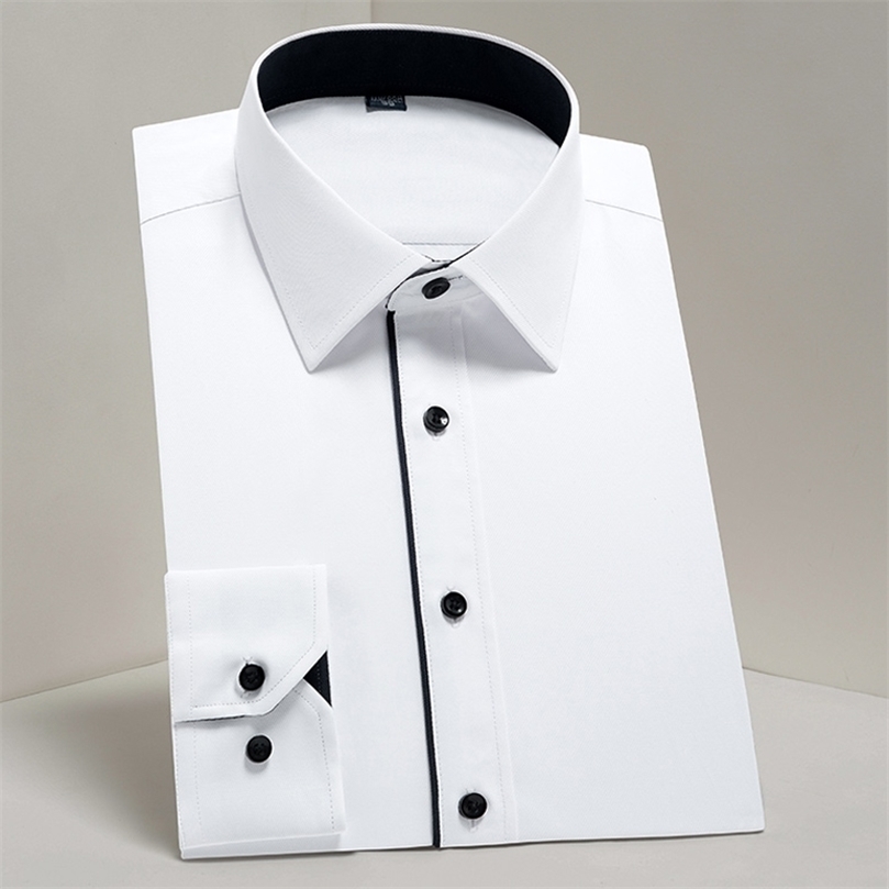 Men's Classic Contrast Stitching Front Placket Dress Shirts Without Pocket Long Sleeve Business Standard-fit Social Office Shirt 220401, 15101
Men's Classic Contrast Stitching Front Placket Dress Shirts Without Pocket Long Sleeve Business Standard-fit Social Office Shirt 220401, 15101
