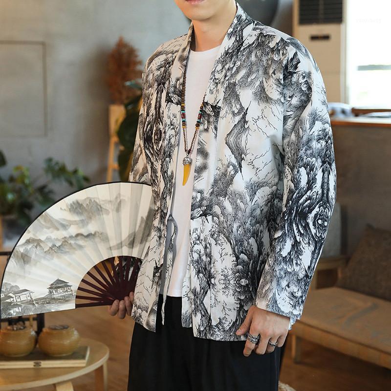 Cotton Linen Kimono Shirt Men Vintage Loose Plus Size 5XL V-neck Cardigan Casual Traditional Chinese Robe Hip Hop 2022 Men's Shirts, Style 3
Cotton Linen Kimono Shirt Men Vintage Loose Plus Size 5XL V-neck Cardigan Casual Traditional Chinese Robe Hip Hop 2022 Men's Shirts, Style 3