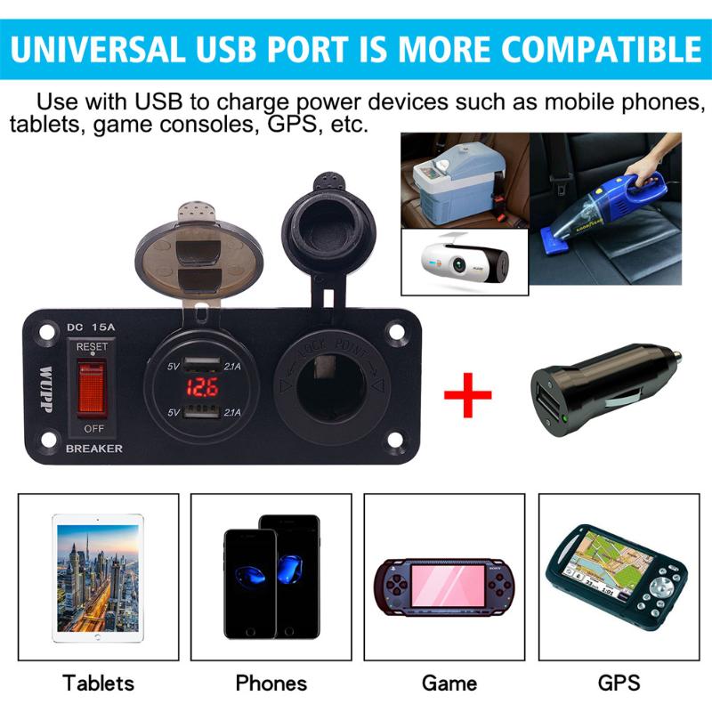 Car Organizer Durable Switch Panel Charger Socket Environmental For Yacht LighterCar
Car Organizer Durable Switch Panel Charger Socket Environmental For Yacht LighterCar