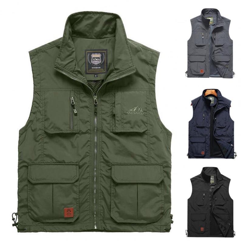 Men's Tank Tops Men's Thin Tooling Loose Quick Drying Vest Outdoor Sports Multi Pocket Stand Collar Spring Camping Fishing VestMen's, Black
Men's Tank Tops Men's Thin Tooling Loose Quick Drying Vest Outdoor Sports Multi Pocket Stand Collar Spring Camping Fishing VestMen's, Black