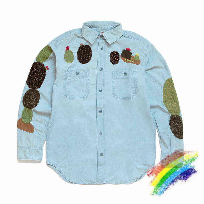 2021FW Capital Work Shirts Men Women High Quality Cactus Embroidery Vintage Long Sleeves Oversize BlouseT220721
2021FW Capital Work Shirts Men Women High Quality Cactus Embroidery Vintage Long Sleeves Oversize BlouseT220721