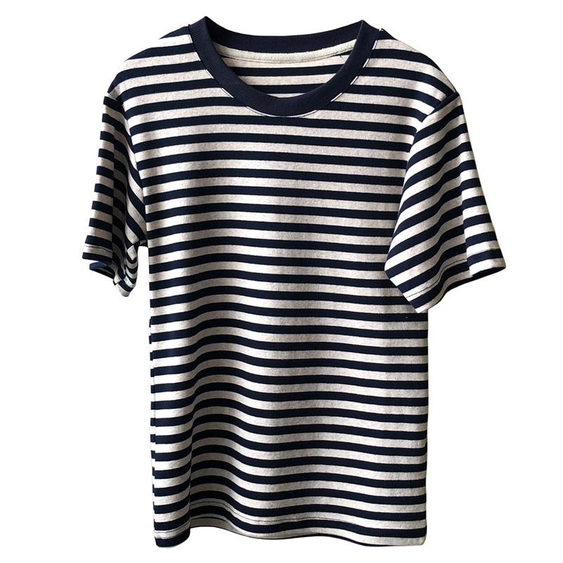 Women's T-Shirt Fashion Striped Short-sleeved For Women's 2022 Summer Korea Style Round Neck Loose All-match Top Female K1049Women's, Black
Women's T-Shirt Fashion Striped Short-sleeved For Women's 2022 Summer Korea Style Round Neck Loose All-match Top Female K1049Women's, Black