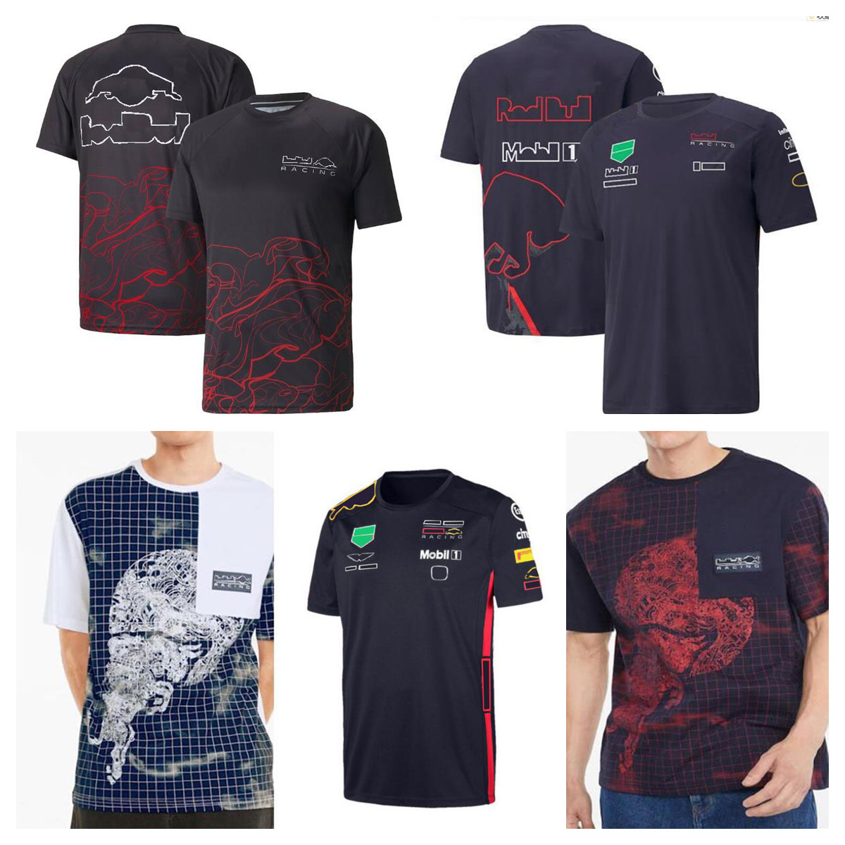 2022F1 Formula One racing T-shirt with the same custom