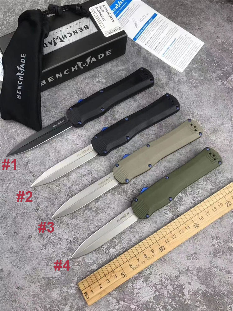 Benchmade Infidel Double action Automatic knives D2 Steel EDC Pocket A017 A019 Tactical gear Survival knife with sheath BM810 15080 940 UT85 UT88
Benchmade Infidel Double action Automatic knives D2 Steel EDC Pocket A017 A019 Tactical gear Survival knife with sheath BM810 15080 940 UT85 UT88