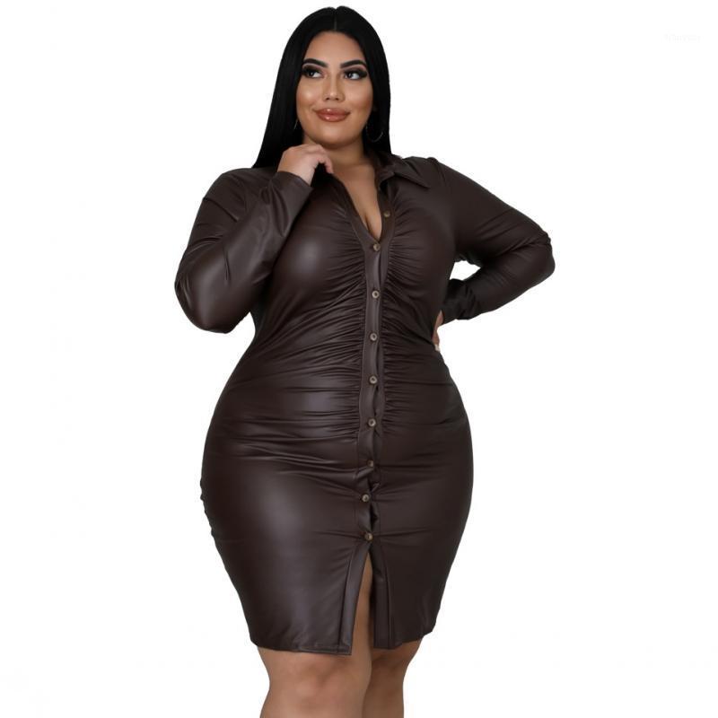 Casual Dresses 2022 Spring And Autumn Women's Solid Color Lapel Dress Sexy Tight-fitting Long-sleeved Shirt Button, Brown
Casual Dresses 2022 Spring And Autumn Women's Solid Color Lapel Dress Sexy Tight-fitting Long-sleeved Shirt Button, Brown