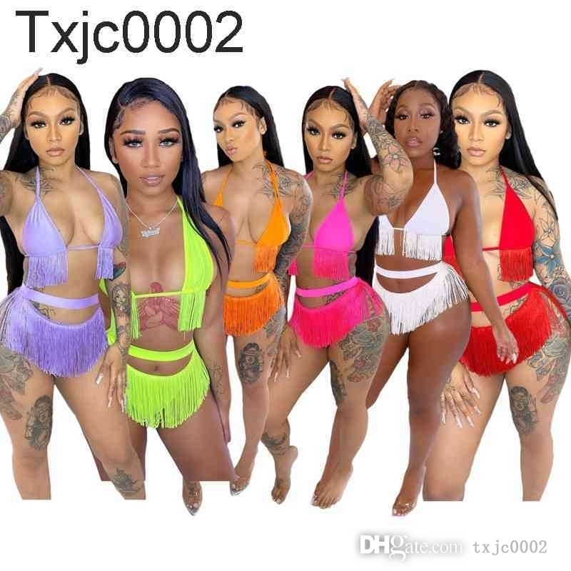 2022 Womens Swimwear Tassel Bikinis Set Swimsuits Bathing Suit Sexy Swimming Clothes Two Piece Sets Beach Wear, Purple
2022 Womens Swimwear Tassel Bikinis Set Swimsuits Bathing Suit Sexy Swimming Clothes Two Piece Sets Beach Wear, Purple