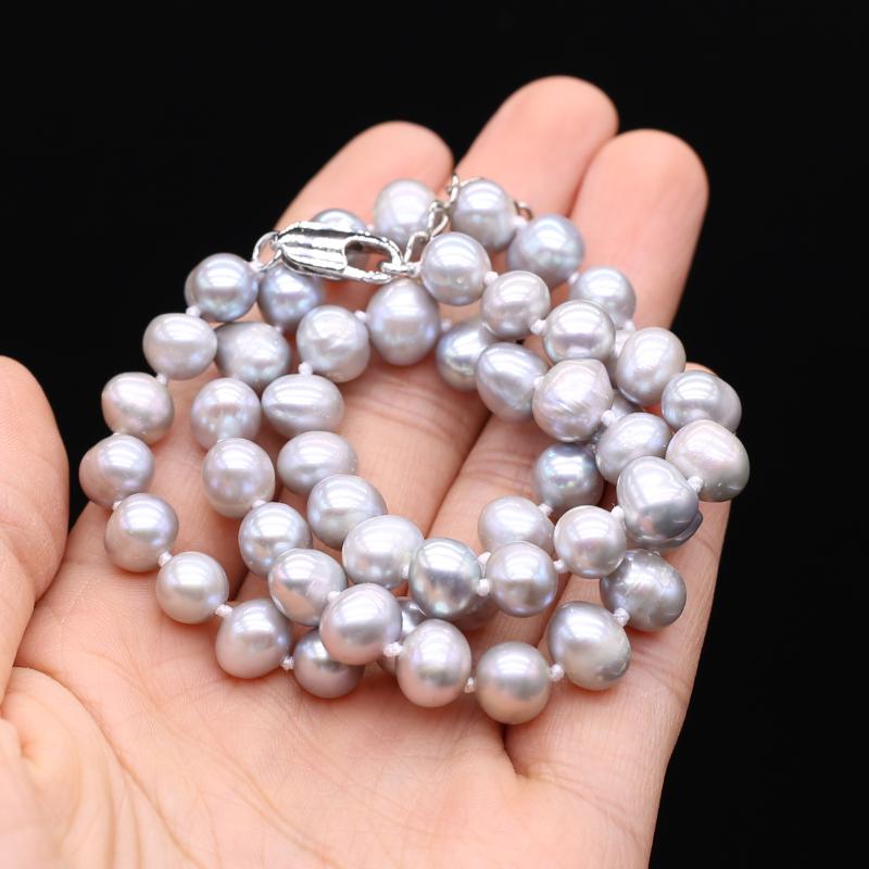 Chains 8-9mm Natural Freshwater Pearl Chokers Necklaces Big Grey Pearls Jewelry Necklace For Women 2022 Fashion Engagement GiftChains
Chains 8-9mm Natural Freshwater Pearl Chokers Necklaces Big Grey Pearls Jewelry Necklace For Women 2022 Fashion Engagement GiftChains