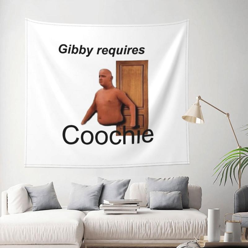 Tapestries Gibby Requires Coochie Tapestry Wall Hanging Large Polyester Anime Cartoon INS Throw Rug Blanket Room Decor 95x73cm
Tapestries Gibby Requires Coochie Tapestry Wall Hanging Large Polyester Anime Cartoon INS Throw Rug Blanket Room Decor 95x73cm