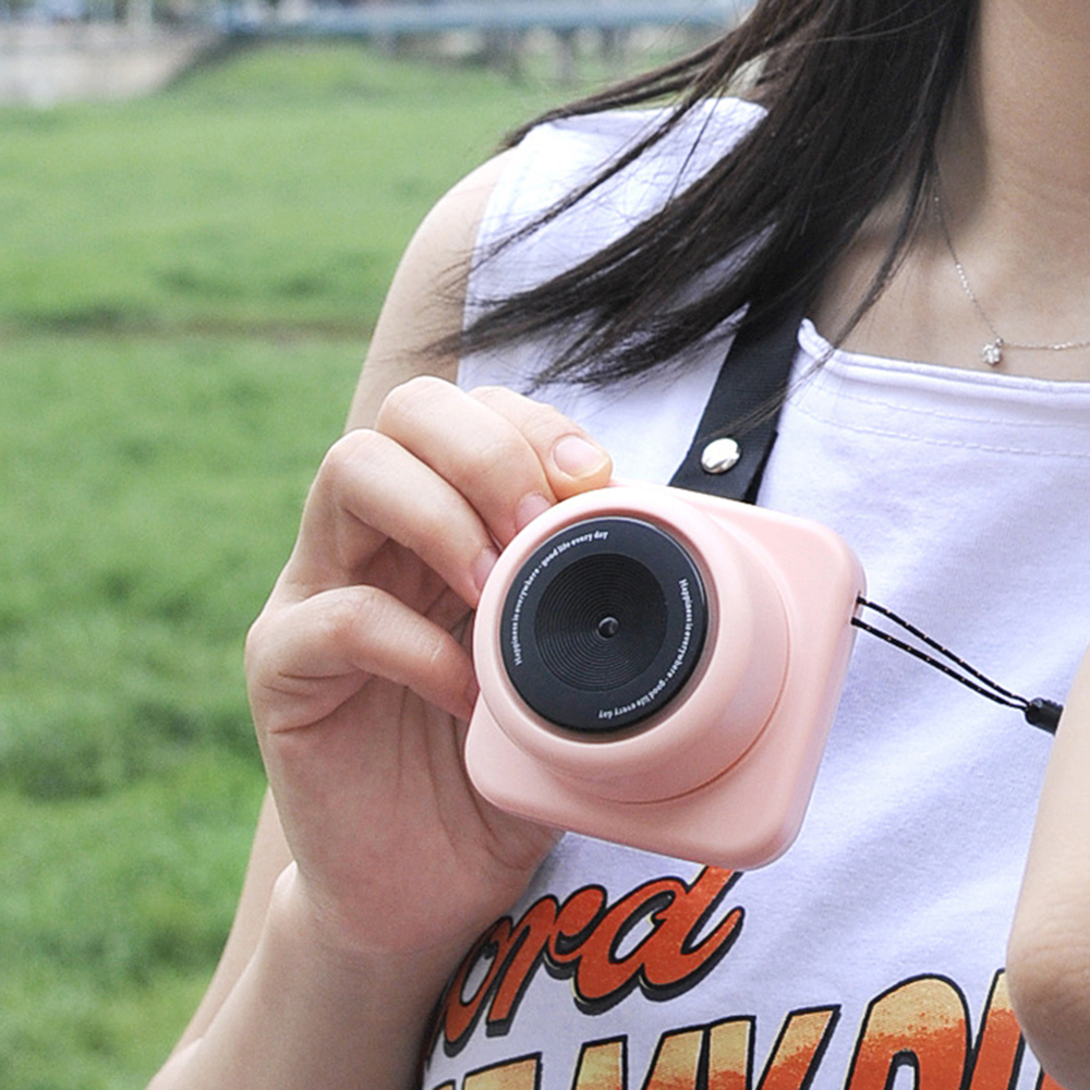 Epacket Retro camera hanging neck fan adjustable student outdoor portable mini cooling fan