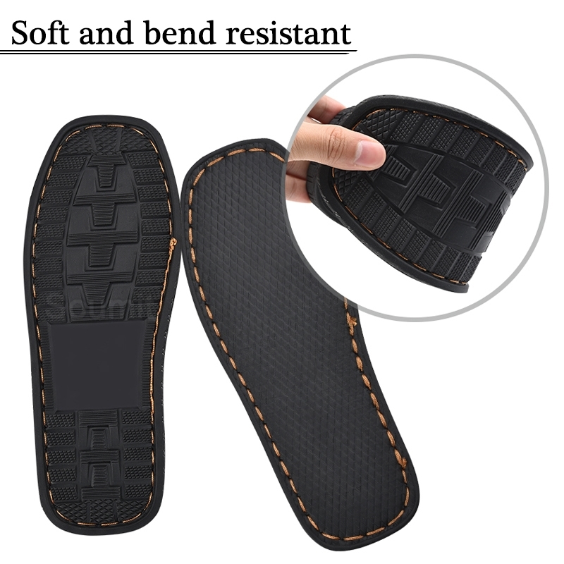 Soumit DIY Hand Knitting Materials Slippers Rubber Outsoles for Shoes AntiSlip Crochet Needles Indoor Slippers Sole 210402