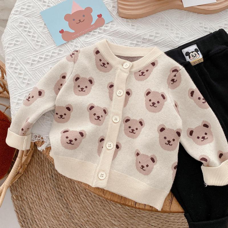 2022 Spring Toddler Boys Knitted Sweater Baby Boys Cartoon Bear Cardigans Outwear Children Clothes Kids Girls Knitwear Jacket, Apricot
2022 Spring Toddler Boys Knitted Sweater Baby Boys Cartoon Bear Cardigans Outwear Children Clothes Kids Girls Knitwear Jacket, Apricot