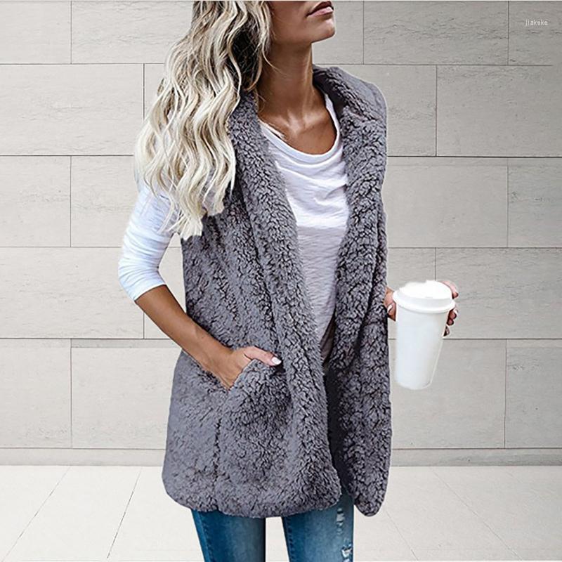 Women' Vests Womens Pure Color Vest Ladies 2022 Winter Warm Sleeveless Hooded Jacket Casual Outwear Coat Faux Fur Tops Clothes Gilet Femme, Coffee
Women' Vests Womens Pure Color Vest Ladies 2022 Winter Warm Sleeveless Hooded Jacket Casual Outwear Coat Faux Fur Tops Clothes Gilet Femme, Coffee