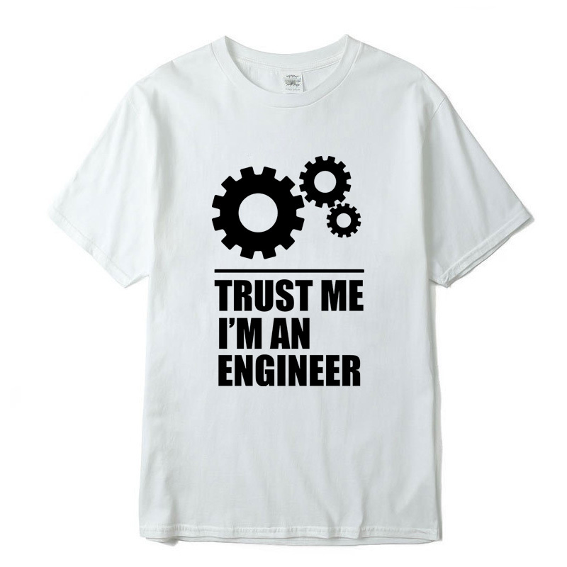 XIN YI Mens Tshirt100%Cotton Men Tshirts trust me I AM AN ENGINEER T Shirts ONeck tops loose oneck tshirt male tee shirts 220608