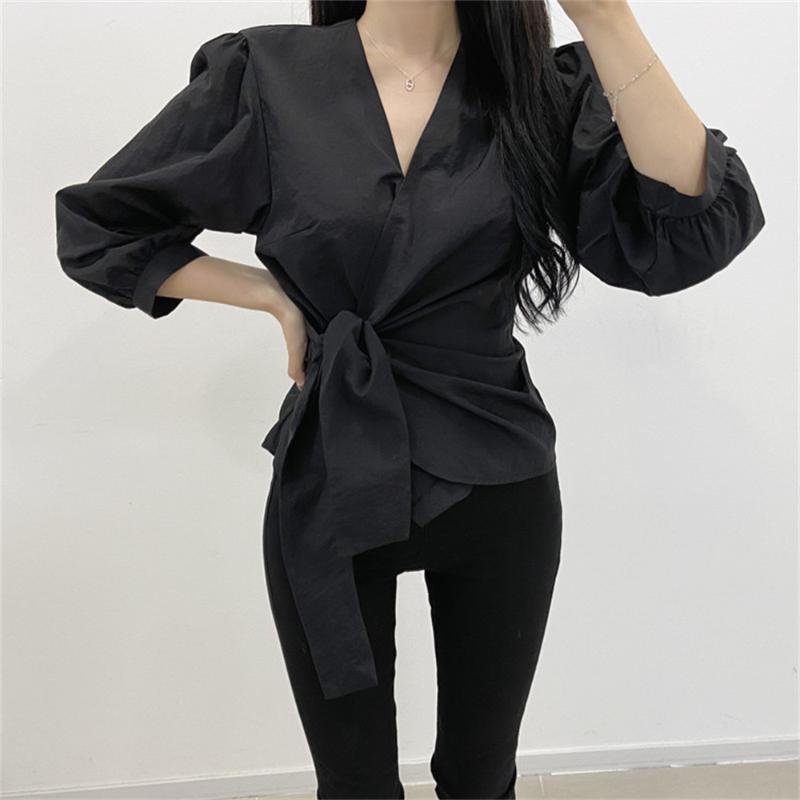 Women's Blouses & Shirts HziriP V-Neck Puff Sleeve Lace-Up Women Pure Color 2022 Close Waist Casual Autumn Chic Lady Full Slim OL, Black
Women's Blouses & Shirts HziriP V-Neck Puff Sleeve Lace-Up Women Pure Color 2022 Close Waist Casual Autumn Chic Lady Full Slim OL, Black