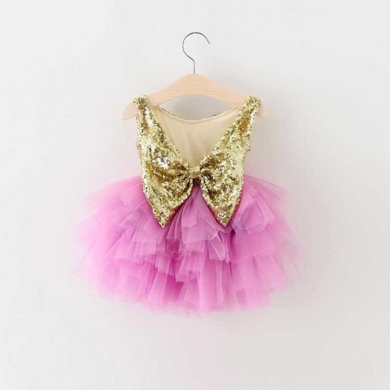 Girl's Dresses Baby Girls Wedding Party Tulle Dress Holiday Toddler Bling Bowknot Vestido Flower Summer Clothes, Gold purple
Girl's Dresses Baby Girls Wedding Party Tulle Dress Holiday Toddler Bling Bowknot Vestido Flower Summer Clothes, Gold purple