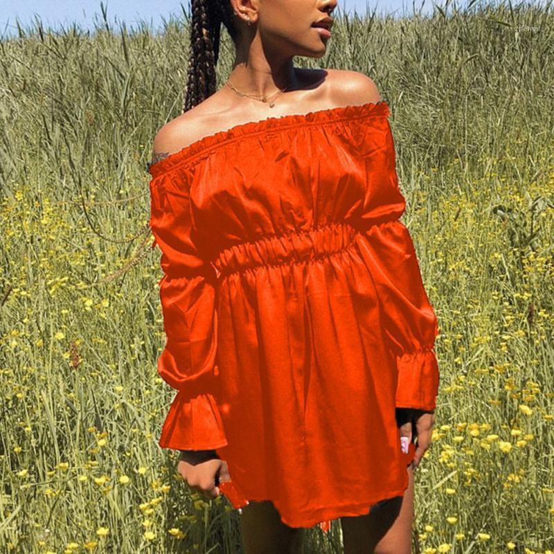 Casual Dresses Off Shoulder Dress Summer Women 2022 Orange Long Sleeve High Waist Sexy Elegant Slash Neck Evening Night Party Club Vestidos, Blue dress
Casual Dresses Off Shoulder Dress Summer Women 2022 Orange Long Sleeve High Waist Sexy Elegant Slash Neck Evening Night Party Club Vestidos, Blue dress