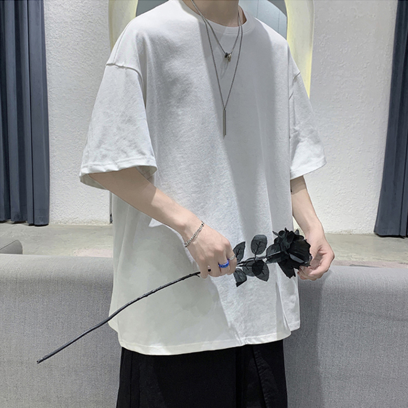 100% Cotton Five Half Sleeve Men's Women Summer T-shirt Loose Short-sleeved Casual Basic Shirt O Neck Solid Color Oversize 220512