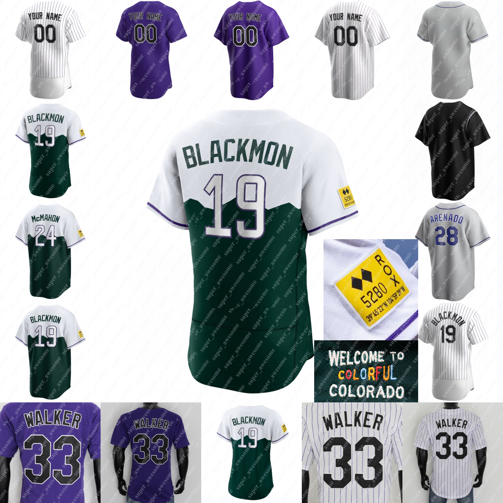 Charlie Blackmon Baseball Jersey Elias Diaz Kris Bryant Nolan Jones Ryan McMahon Brendan Rodgers Ezequiel Tovar Kyle Freeland Cal Quantrill Todd Helton Walker
