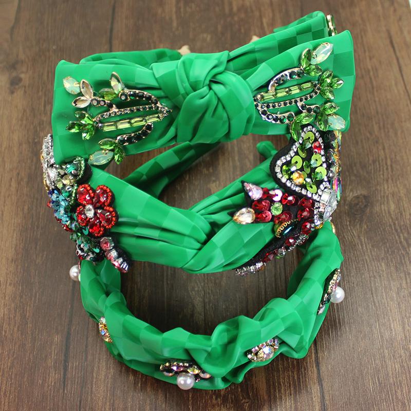 Hair Clips & Barrettes Green Crystals-Inlaid Bowknot Rhinestone Hairband European And American Luxury Baroque Wide Headband For Women Access
Hair Clips & Barrettes Green Crystals-Inlaid Bowknot Rhinestone Hairband European And American Luxury Baroque Wide Headband For Women Access