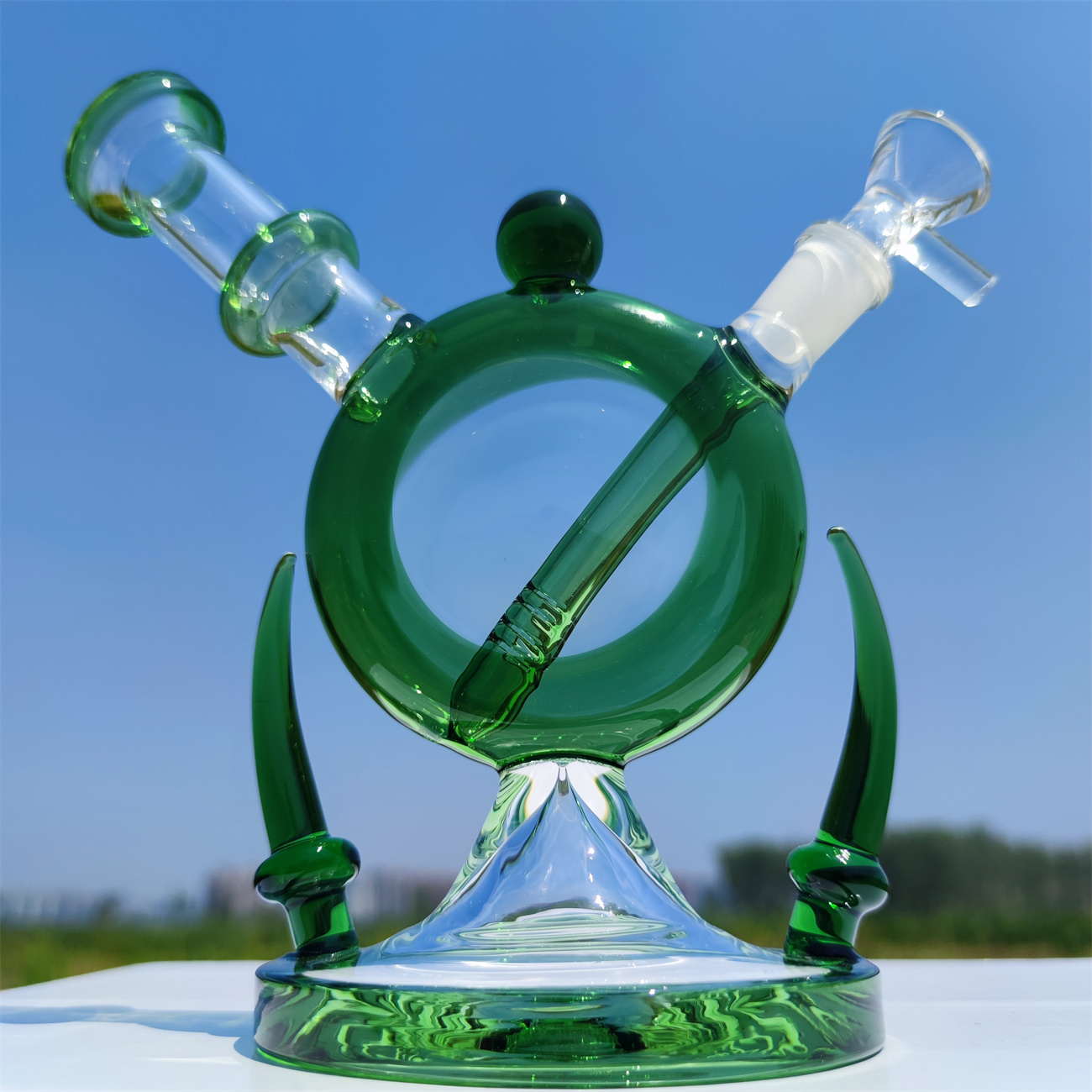 8 inchs Green Germ Jewel Tobacco Pipes Filter Thick Glass Water Bongs Smoking Wax Water Pipe Hookahs Accessories With 14mm Bowl
8 inchs Green Germ Jewel Tobacco Pipes Filter Thick Glass Water Bongs Smoking Wax Water Pipe Hookahs Accessories With 14mm Bowl