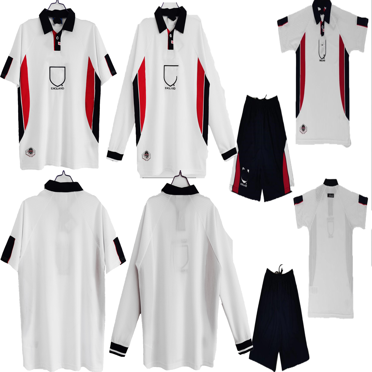 Adult kids kit 1998 Retro version #7 BECKHAM Nation Team Soccer jersey #20 OWEN Adult FERDINAND Long Sleeve White shirts Football Uniform
Adult kids kit 1998 Retro version #7 BECKHAM Nation Team Soccer jersey #20 OWEN Adult FERDINAND Long Sleeve White shirts Football Uniform