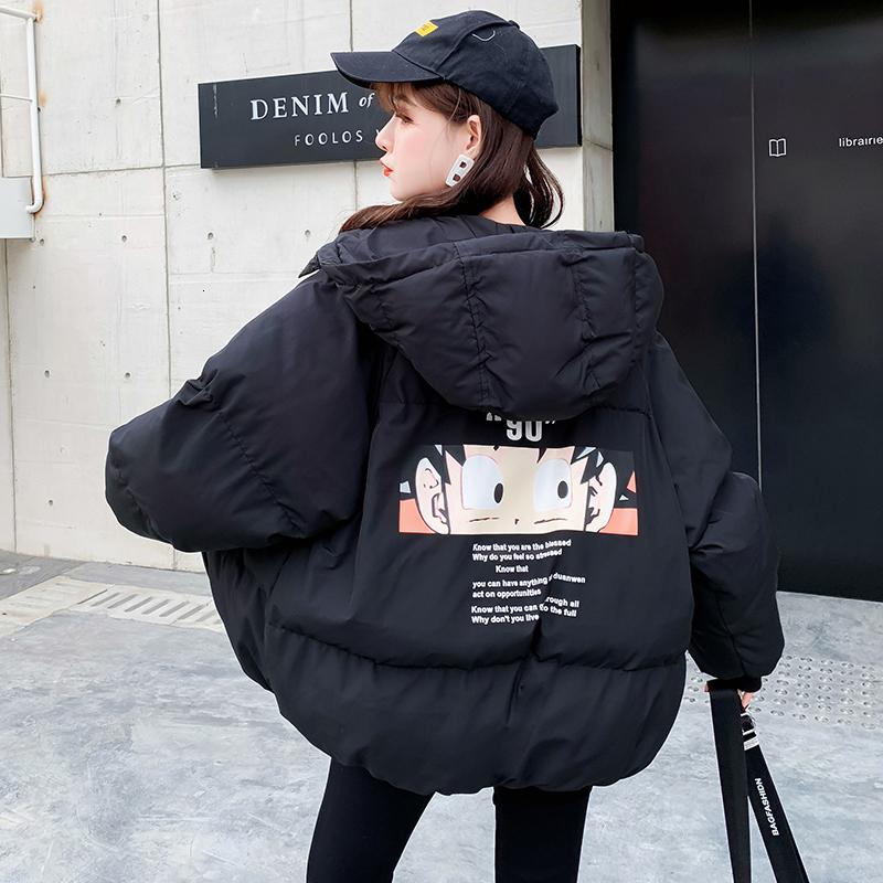 Women' Trench Coats Winter Jacket Women Casual Outwear Harajuku Youthful Childhood Anime Printing Boyfriend Loose Warm Bread Coat Cotton Pa, Black
Women' Trench Coats Winter Jacket Women Casual Outwear Harajuku Youthful Childhood Anime Printing Boyfriend Loose Warm Bread Coat Cotton Pa, Black