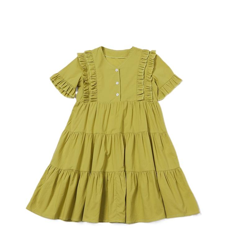 Girl's Dresses Kids For Girls 2022 Summer Baby 100% Cotton Children Clothes Ruffles Teenage Buttons Soft Ruched V-neck #6027Girl's, Green yellow
Girl's Dresses Kids For Girls 2022 Summer Baby 100% Cotton Children Clothes Ruffles Teenage Buttons Soft Ruched V-neck #6027Girl's, Green yellow
